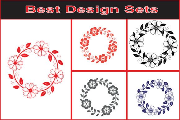 Flower Wreath SVG Bundle: Your Go-To Decorative Design Set