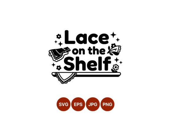 Lace on the Shelf: A Decorative Vector for Elegant Design