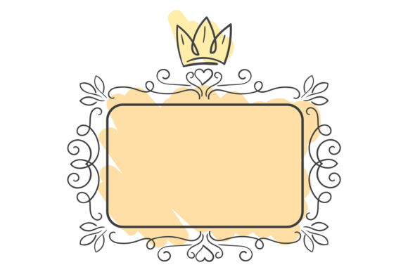 Royal Frame with Decorative Ornament. Pr: A Font Fit for a Crown
