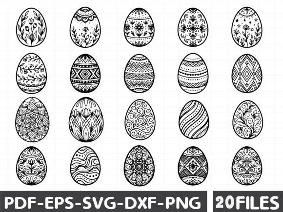 Spring Creativity Unlocked: The Decorative Easter Egg SVG Bundle